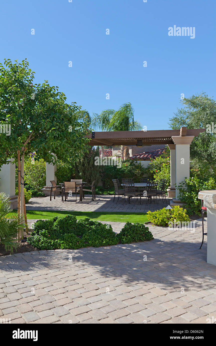 Coin salon extérieur rea Banque D'Images