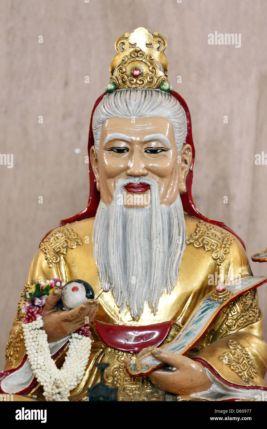 La statue de divinités chinoises. Banque D'Images