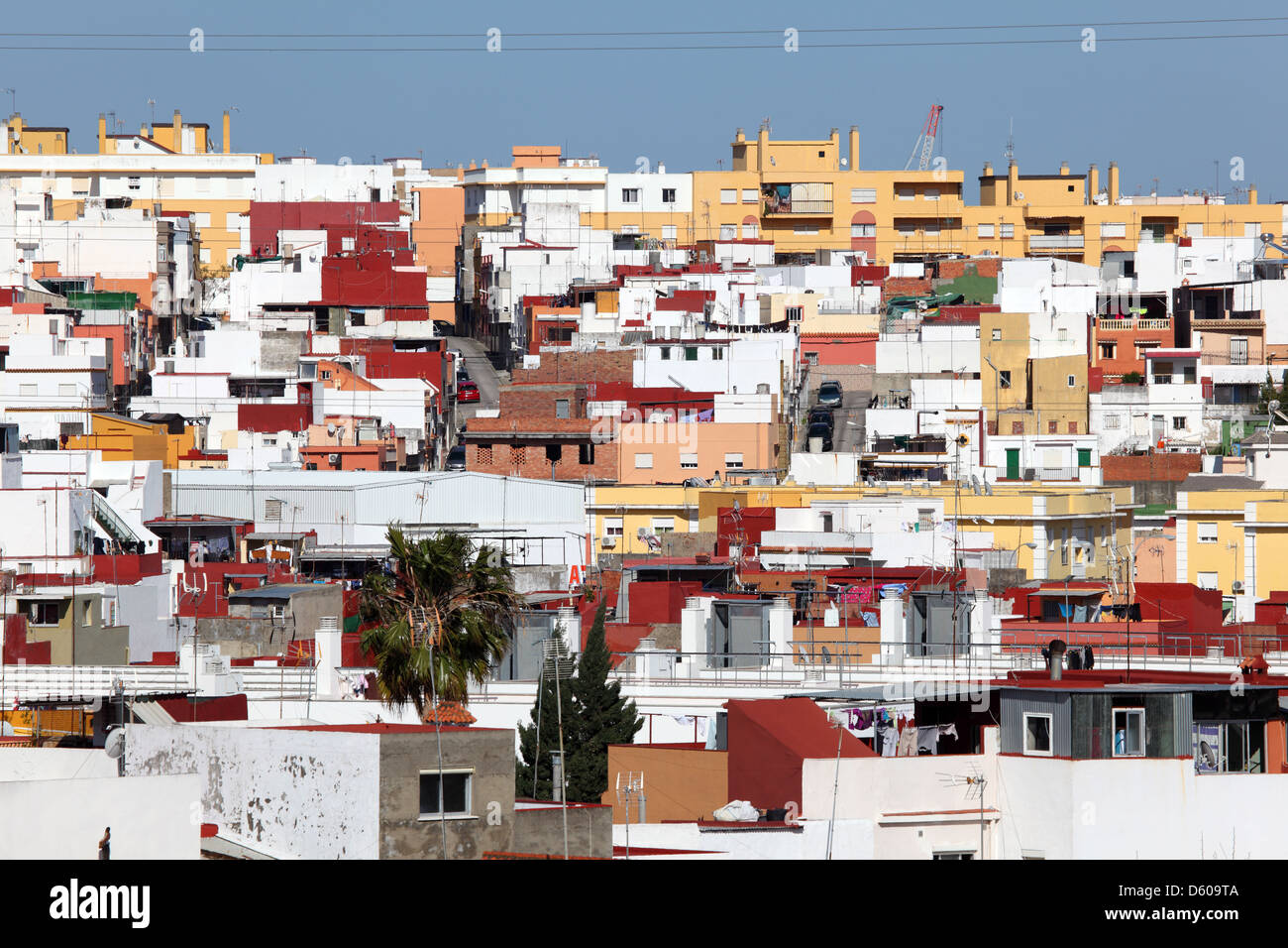 Paysage urbain d'Algeciras, Cadiz Province, Andalusia Spain Banque D'Images
