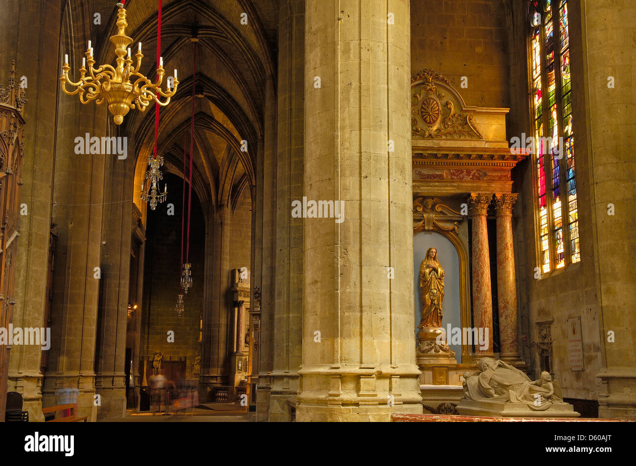Auch, Gers, France, Europe, la cathédrale Saint Mary Banque D'Images