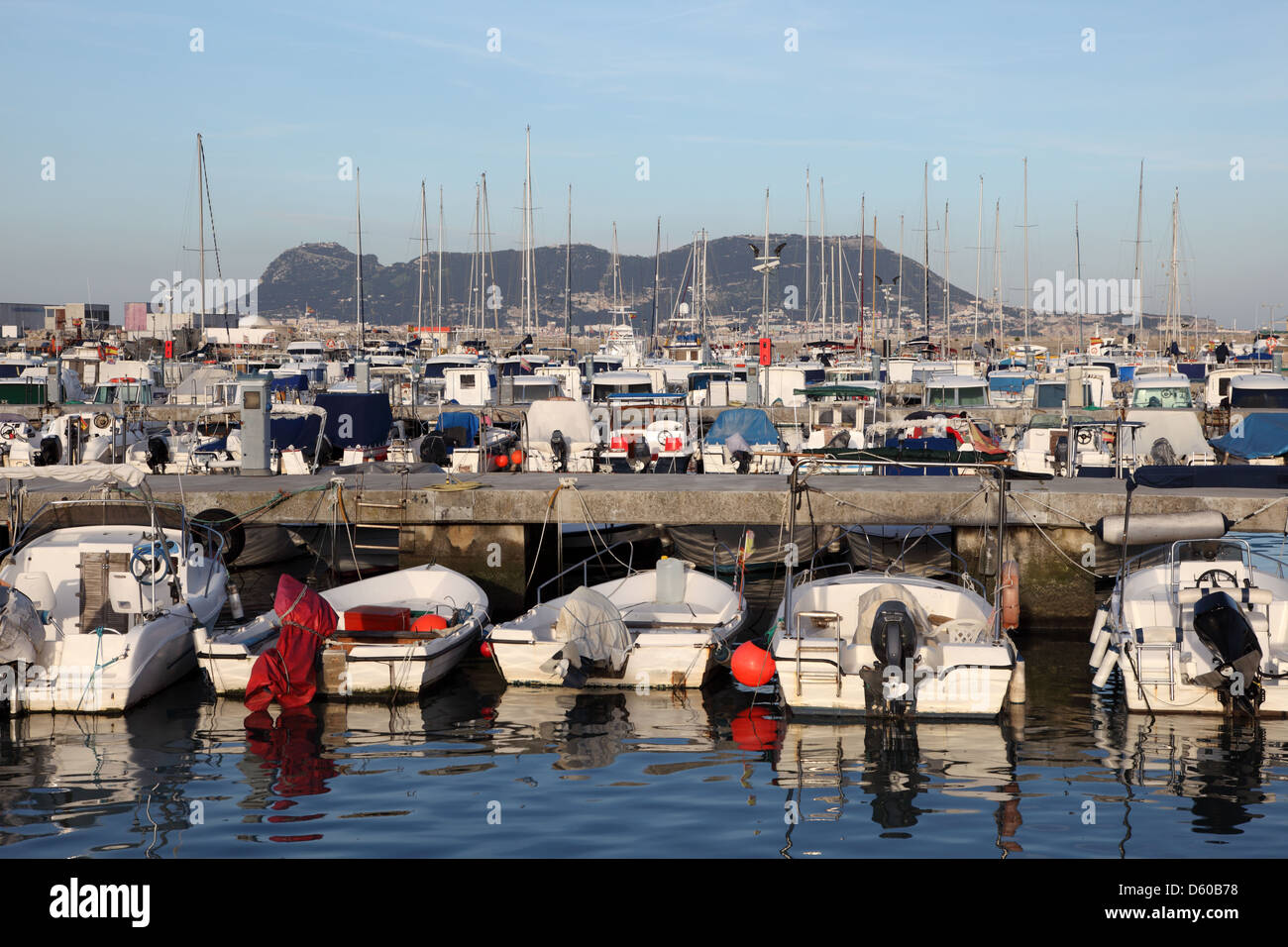 Marina à Algeciras. Province de Cadiz, Andalousie Espagne Banque D'Images