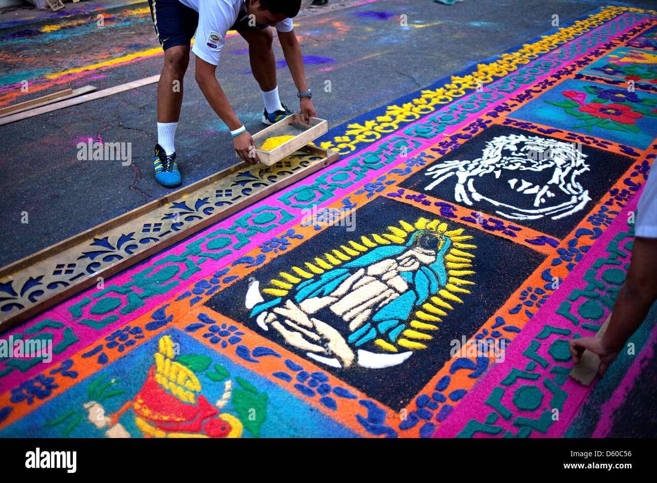 Alfombra de antigua guatemala Banque de photographies et d’images à