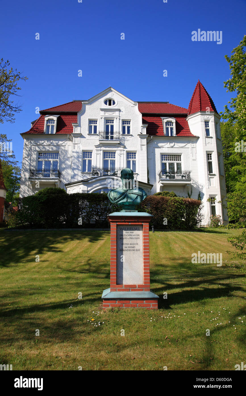 Villa Usedom, Staudt, Usedom Island, Mecklembourg Poméranie occidentale, Allemagne Banque D'Images