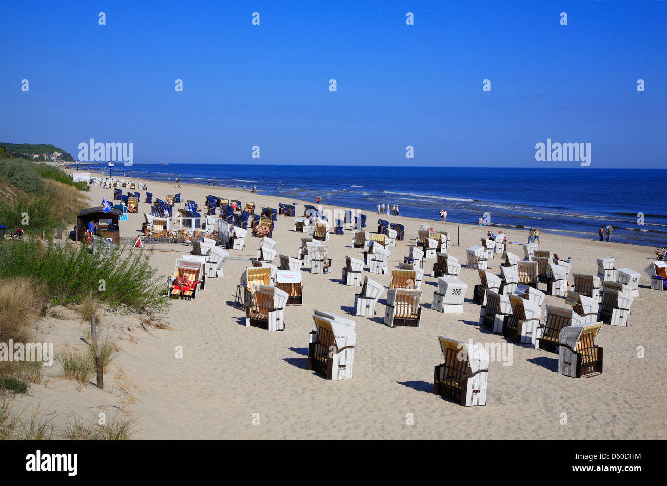 Heringsdorf Usedom Island, plage, Mecklembourg Poméranie occidentale, Allemagne Banque D'Images