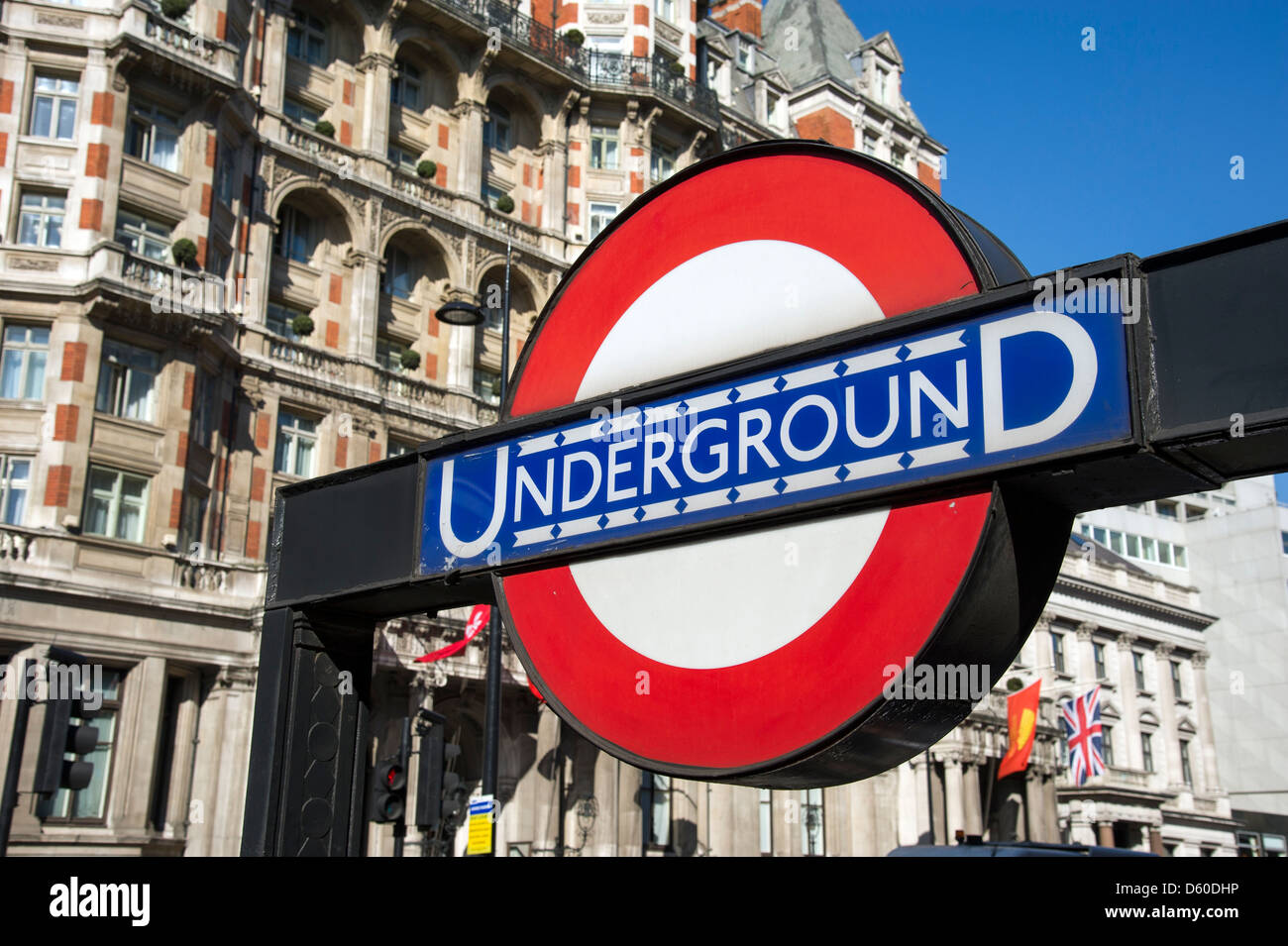 London Underground sign, UK Banque D'Images