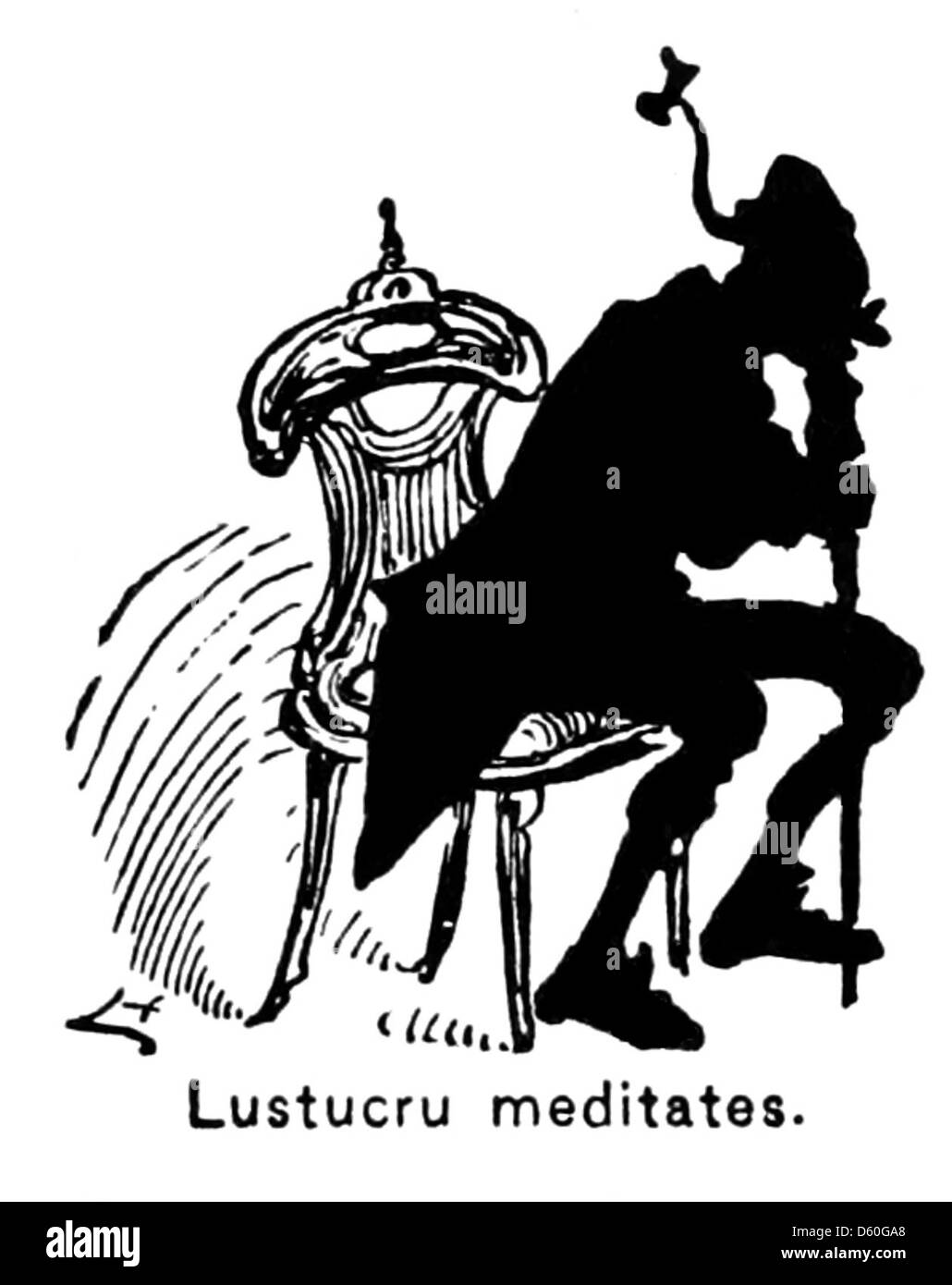 Cette image de 1878 présente la silhouette d'un chat, mettant en évidence la représentation commune des félins dans les premiers visuels reliés Le contour simple capture la forme gracieuse du chat, qui était un sujet populaire dans le victorien compris Banque D'Images