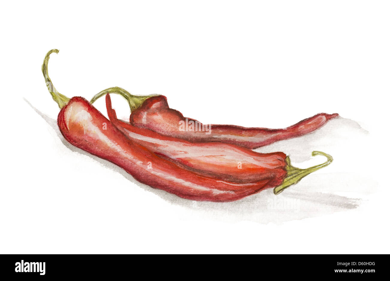 Red Hot Chili Peppers isolés peintures Banque D'Images