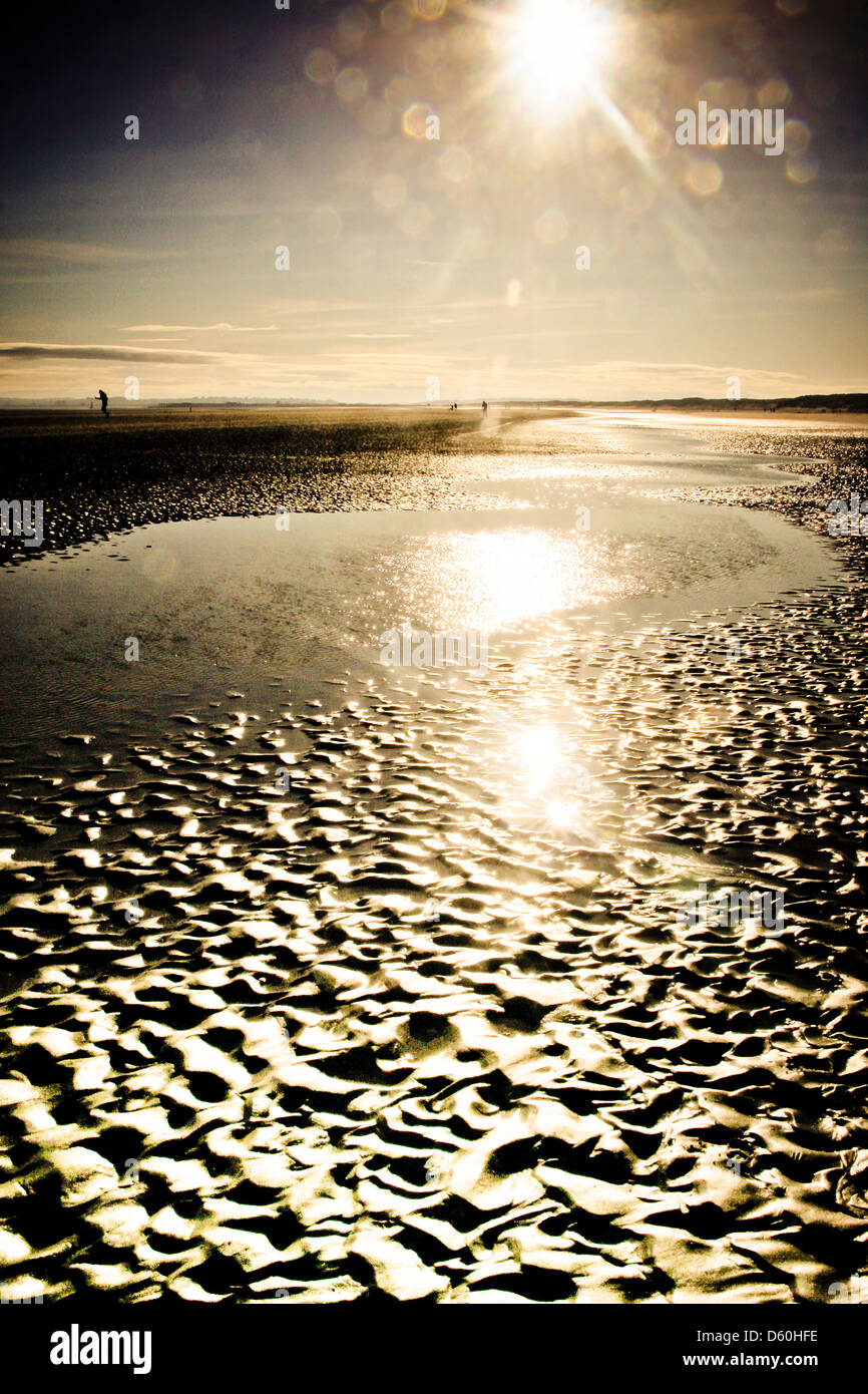 Camber Sands Beach East Sussex Banque D'Images