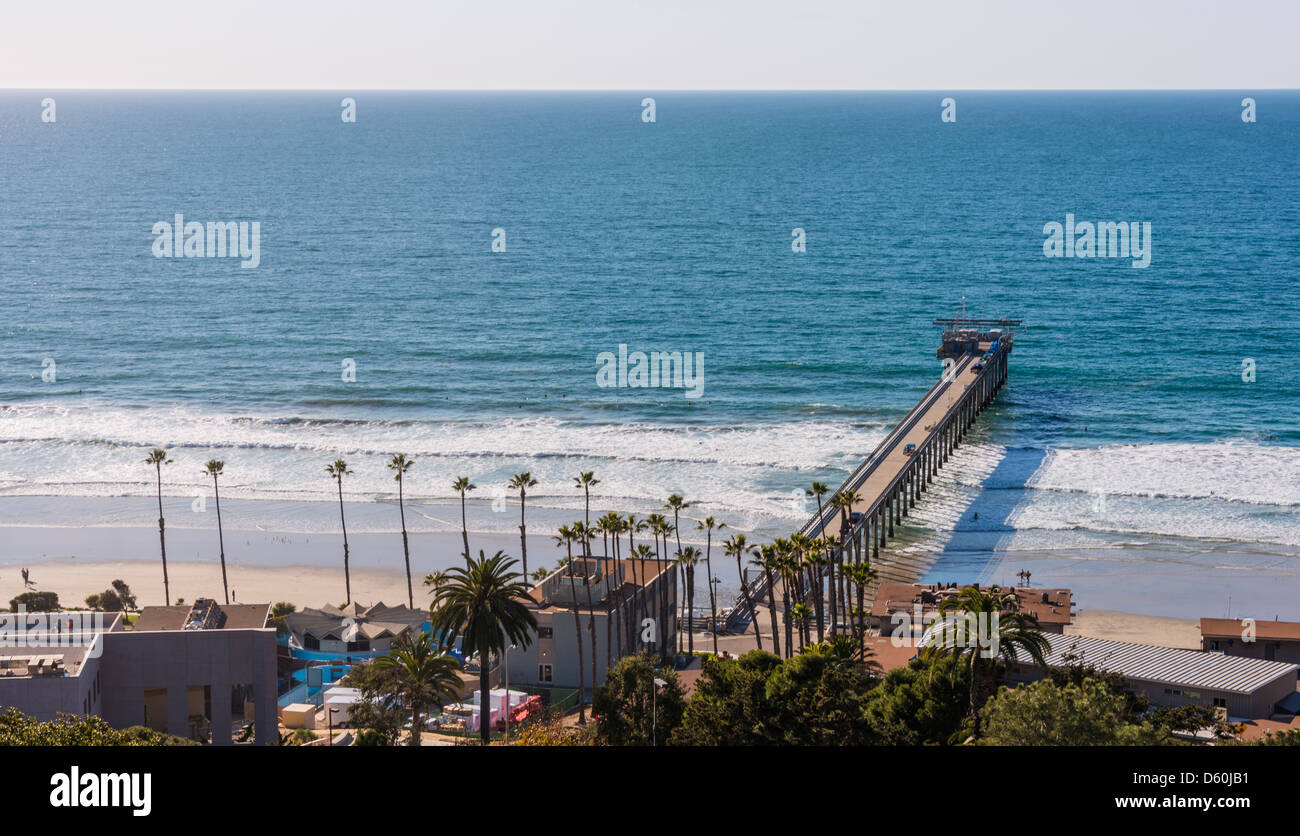 Scripps Institution of Oceanography Pier Banque D'Images