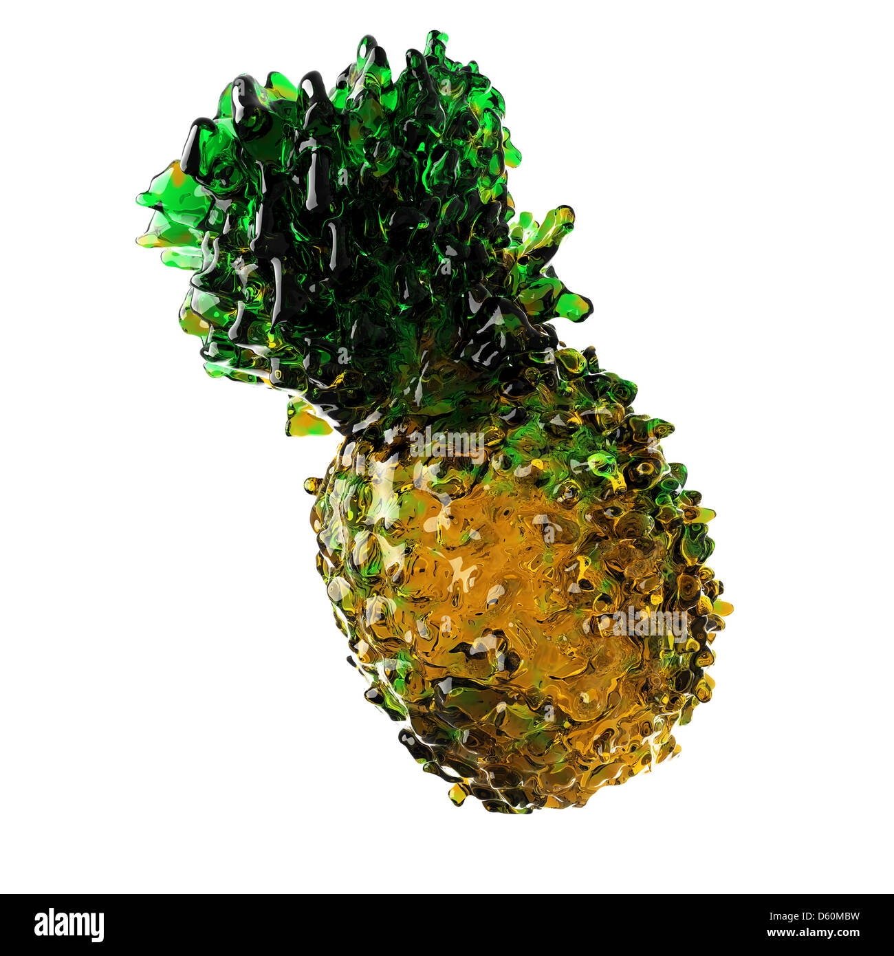 L'ananas dans l'eau Banque D'Images
