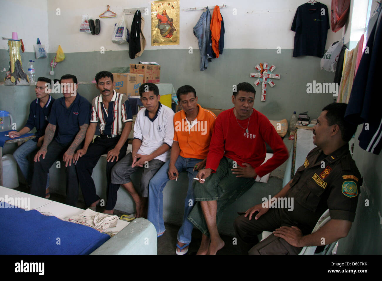Prisonnier politique de la liberté de mouvement de la République des Moluques du Sud (RMS) en Indonésie Banque D'Images