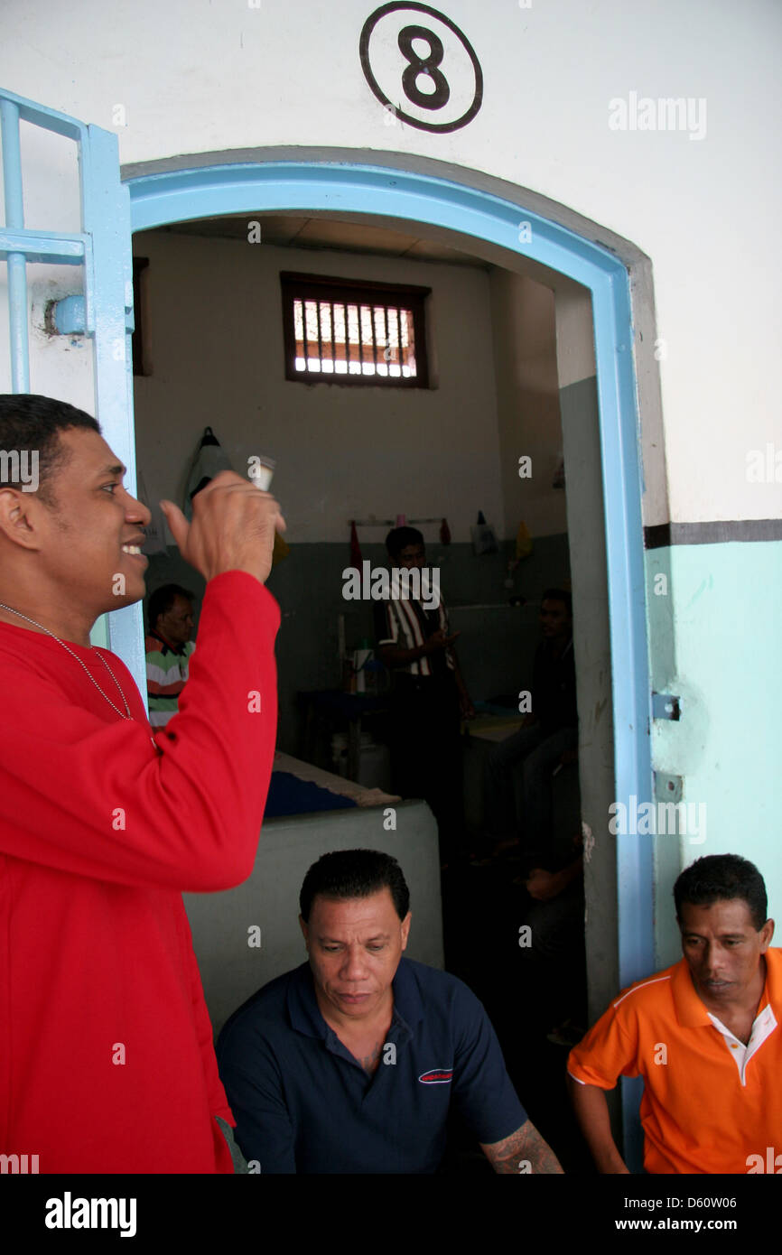 Prisonnier politique de la liberté de mouvement de la République des Moluques du Sud (RMS) en Indonésie Banque D'Images