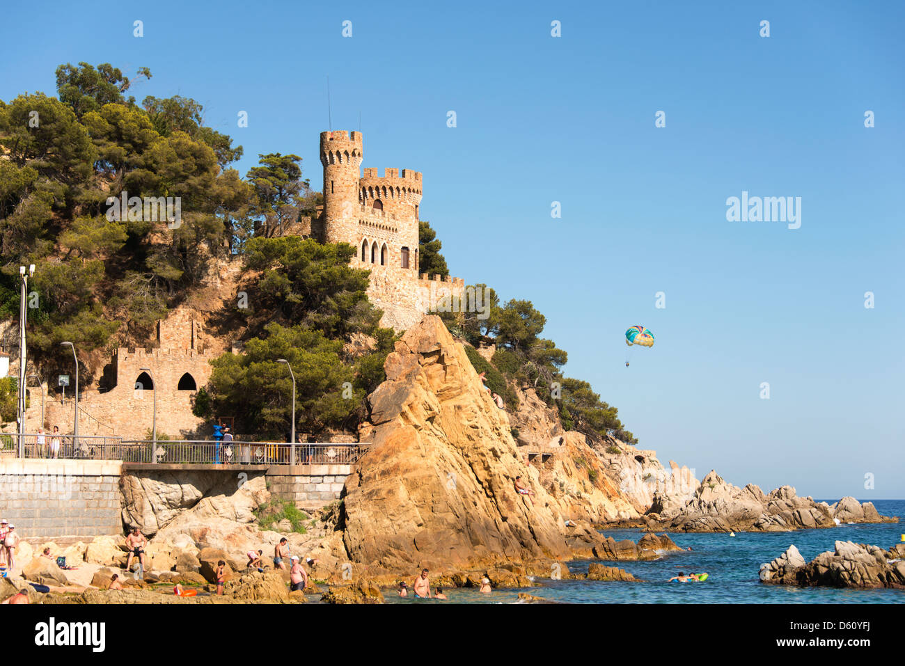 Château de Lloret de Mar Banque D'Images