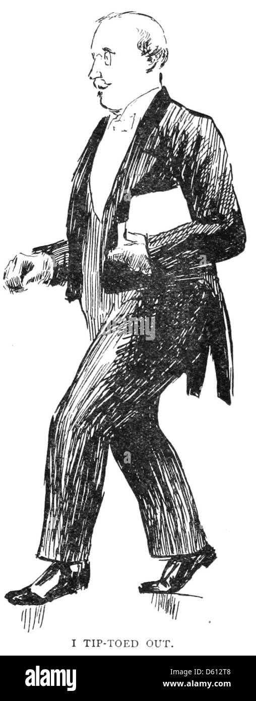 Un voyageur français arrive dans un port américain, illustrant l’expérience immigrée. Banque D'Images