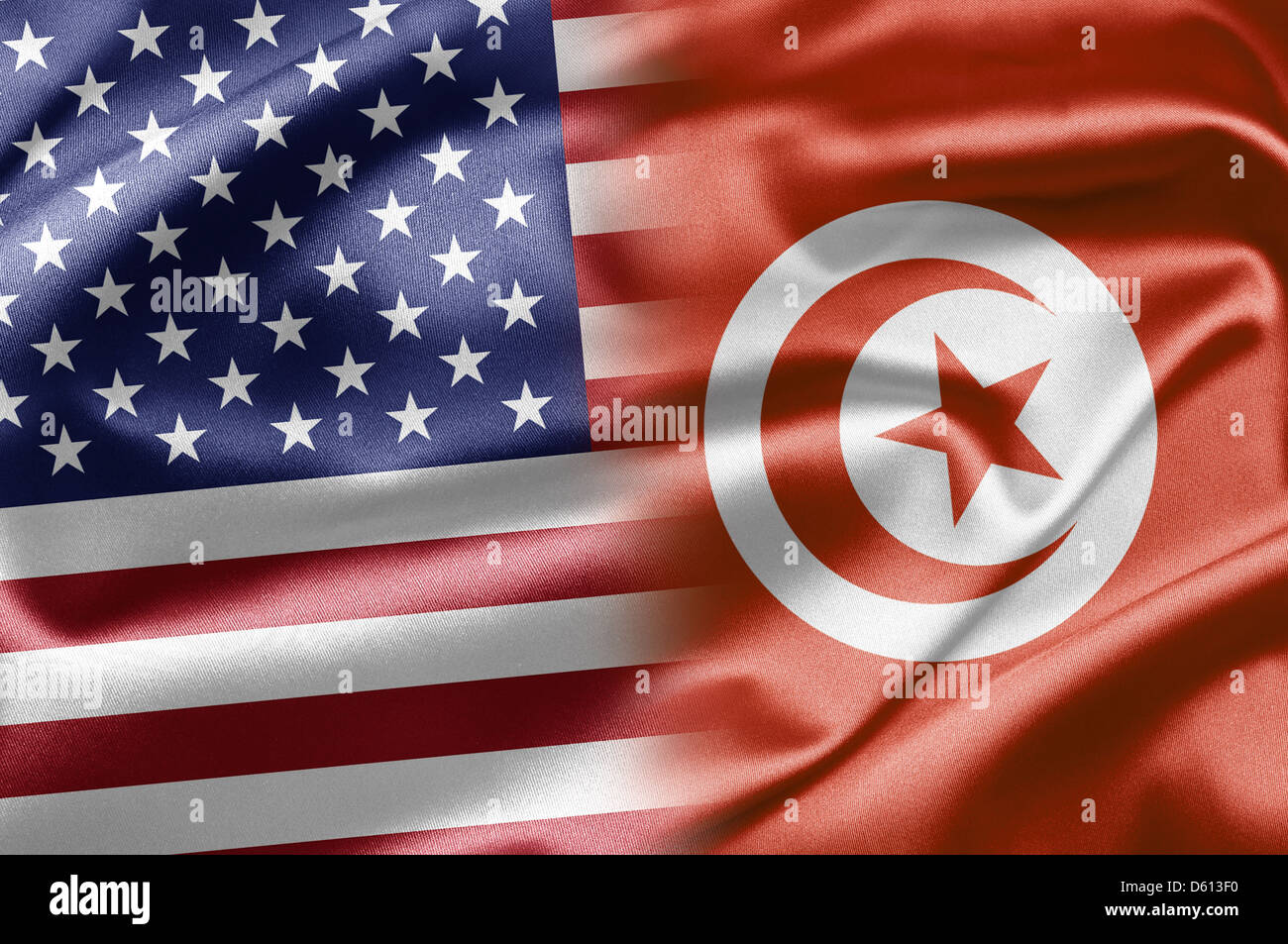 USA et la Tunisie Banque D'Images