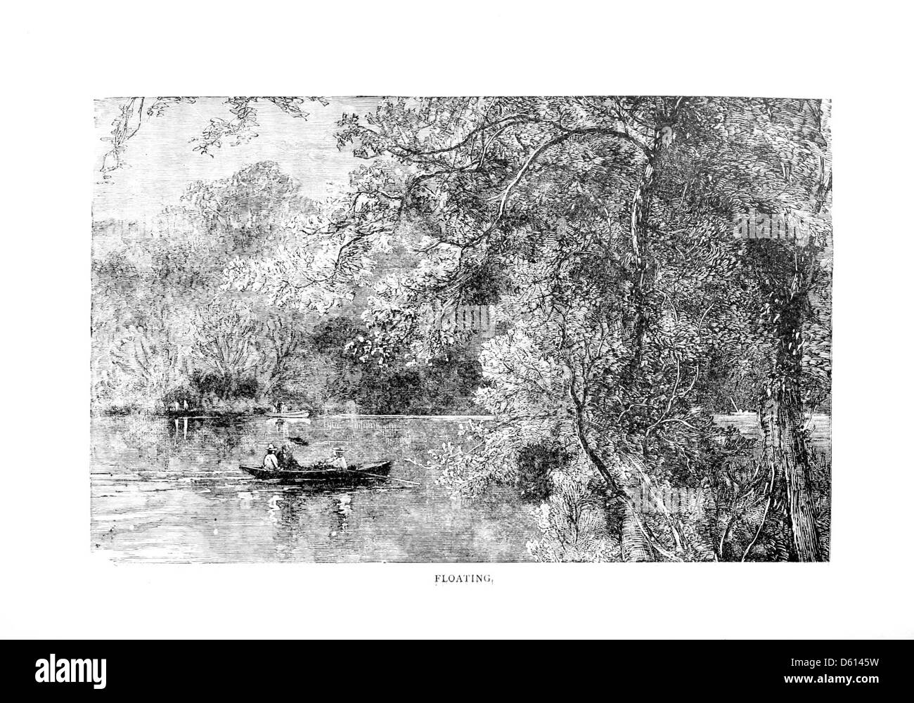 Cette photographie de 1884 capture une famille en vol, représentant peut-être une forme précoce de photographie aérienne ou aérienne, reflétant l'excitation et les progrès technologiques de la fin du XIXe siècle. Banque D'Images