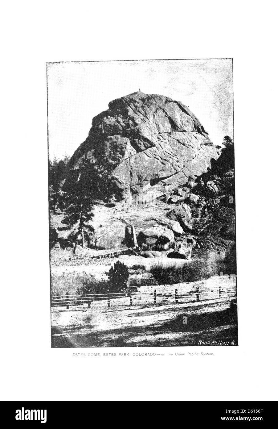 Cette publication de 1891 décrit les centres de santé et de loisirs accessibles via l'Union Pacific Railroad, offrant aux voyageurs des destinations pittoresques et axées sur le bien-être dans l'ouest des États-Unis, y compris le Colorado et Estes Park. Banque D'Images