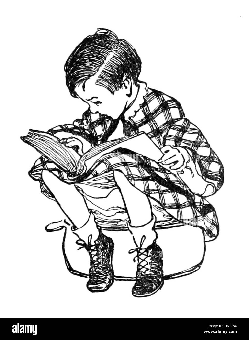 Une photographie de 1905 liée à Un jardin d'enfants de versets, mettant l'accent sur les thèmes de l'enfance du livre, mettant en évidence les attitudes du début du XXe siècle envers l'enfance et le jeu en plein air. Banque D'Images