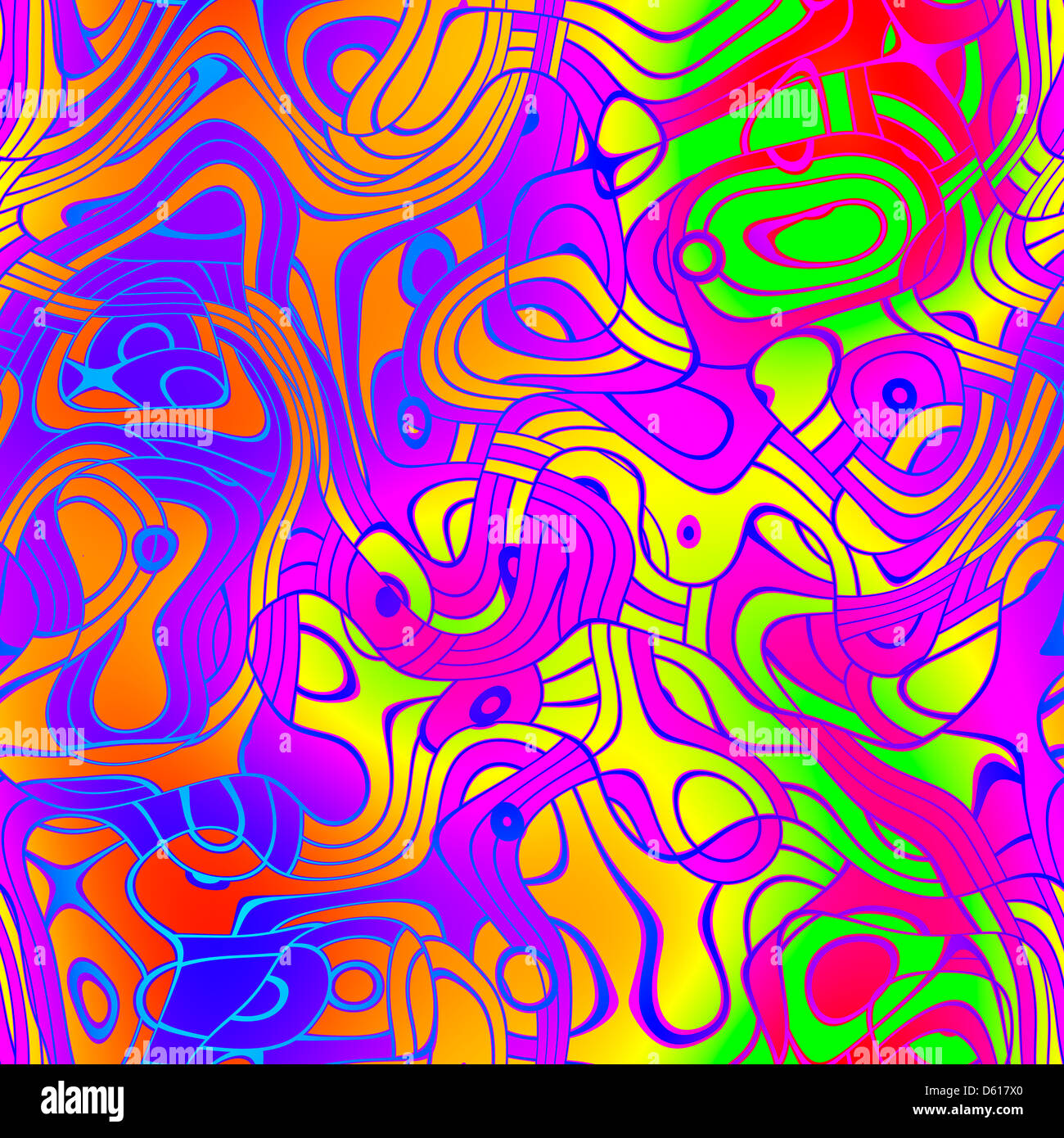 Graffitis colorés Pop Banque D'Images