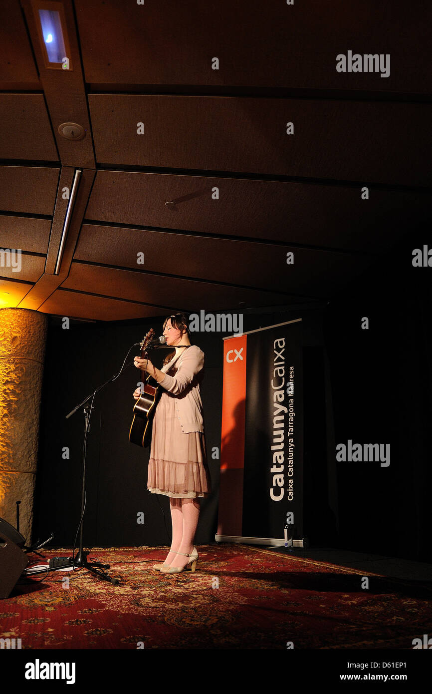 Barcelone, Espagne - 29 mars : Alondra Bentley fonctionne à la Pedrera, le 29 mars 2011 à Barcelone, Espagne. Banque D'Images