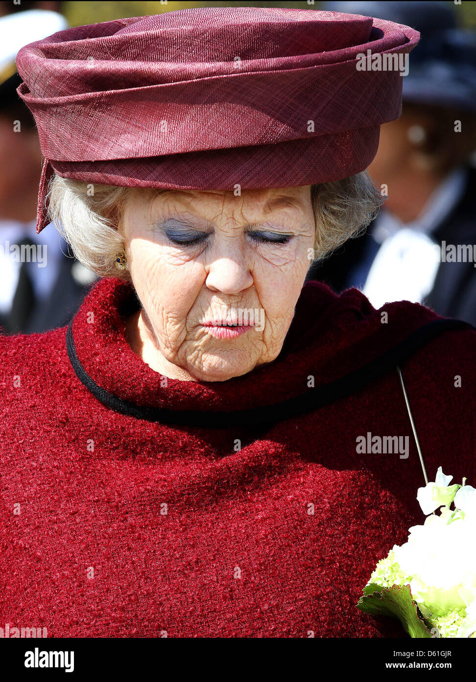 La Reine Beatrix ouvre la nouvelle Madurodam à La Haye, Pays-Bas, 21 avril 2012. C'est un modèle d'une ville néerlandaise sur une échelle 1:25, composé de bâtiments typiquement néerlandais et les repères, que l'on retrouve à divers endroits dans le pays. Cette grande attraction touristique néerlandais a été construit en 1952. Photo : Albert Nieboer - Pays-Bas OUT Banque D'Images