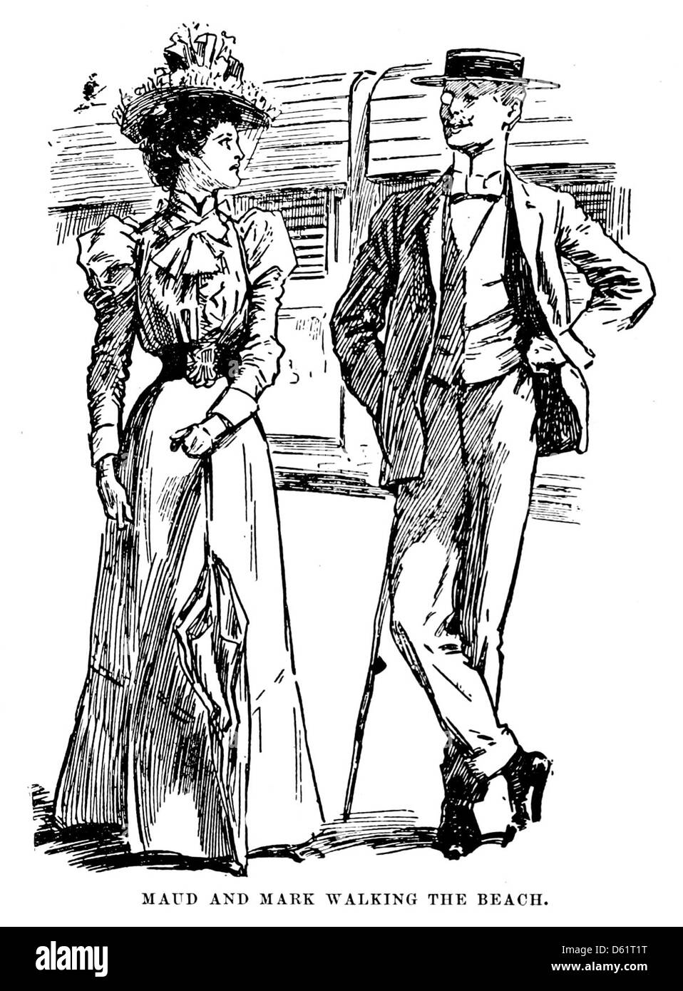 Photographie ou illustration intitulée « A Rose that Saved », représentant une scène de plage sereine avec une personne marchant le long du rivage. Ce moment capte un sentiment de paix et de réflexion, symbolisé par la rose, qui joue un rôle important dans le récit. Banque D'Images