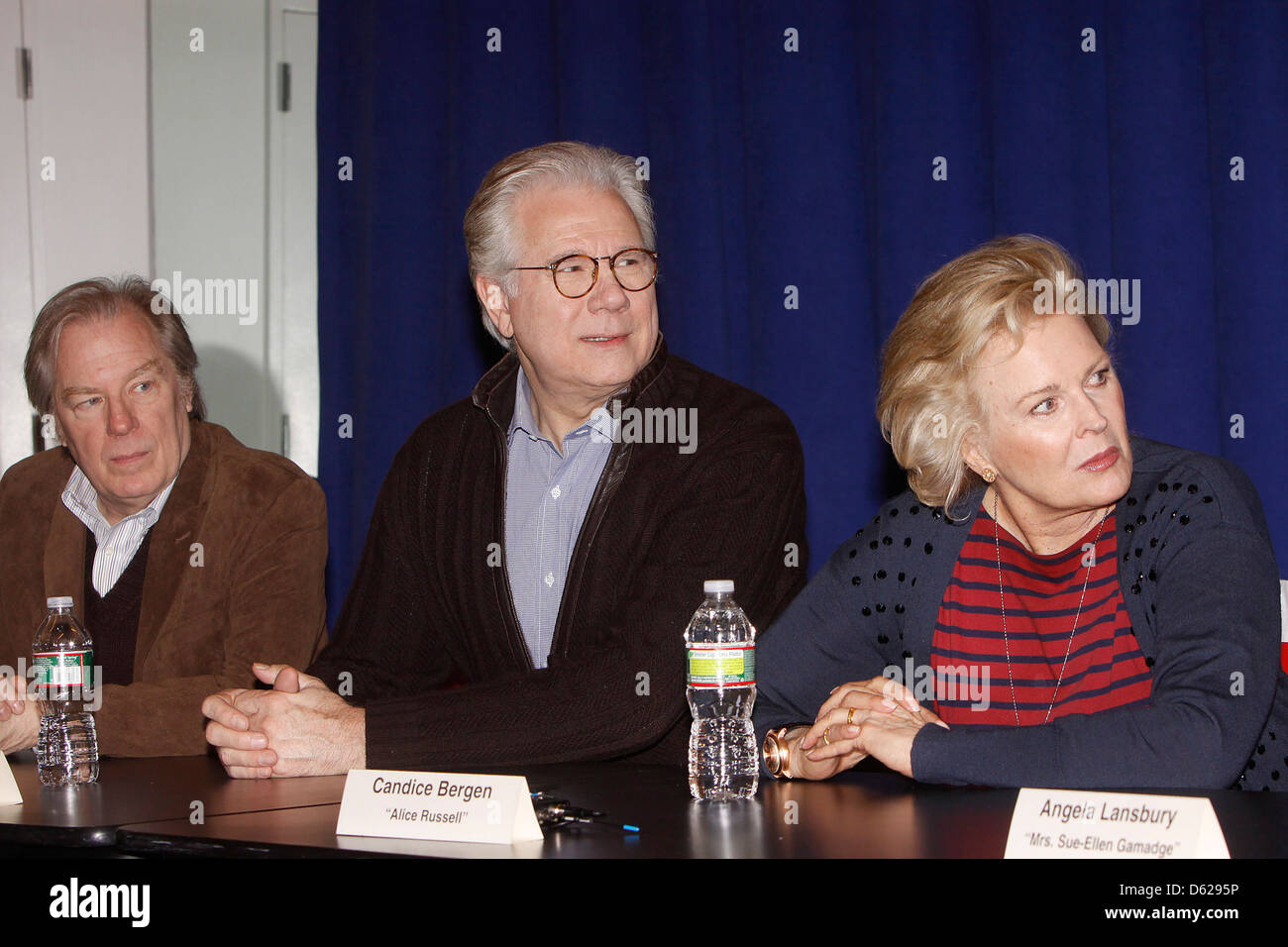 Michael McKean, John Larroquette et Candice Bergen conférence de presse pour la pièce de Broadway 'Gore Vidal est le meilleur homme' tenu à Banque D'Images