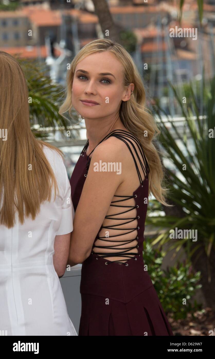 L'actrice et membre du jury, Diane Kruger assiste à la photocall photocall du jury du 65e Festival de Cannes au Palais des Festivals de Cannes, France, le 16 mai 2012. Photo : Hubert Boesl Banque D'Images