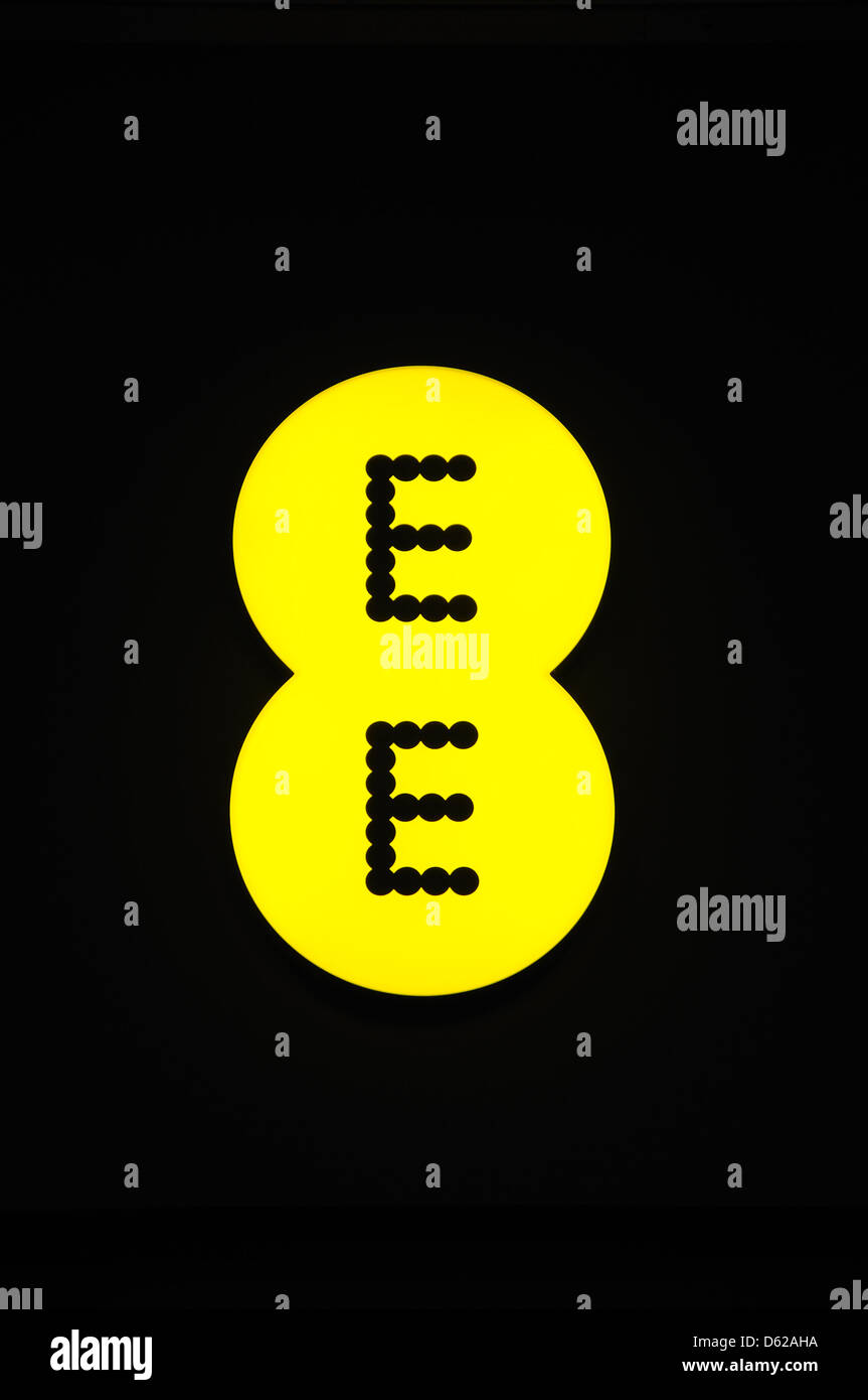 EE (tout partout) logo, England, UK Banque D'Images
