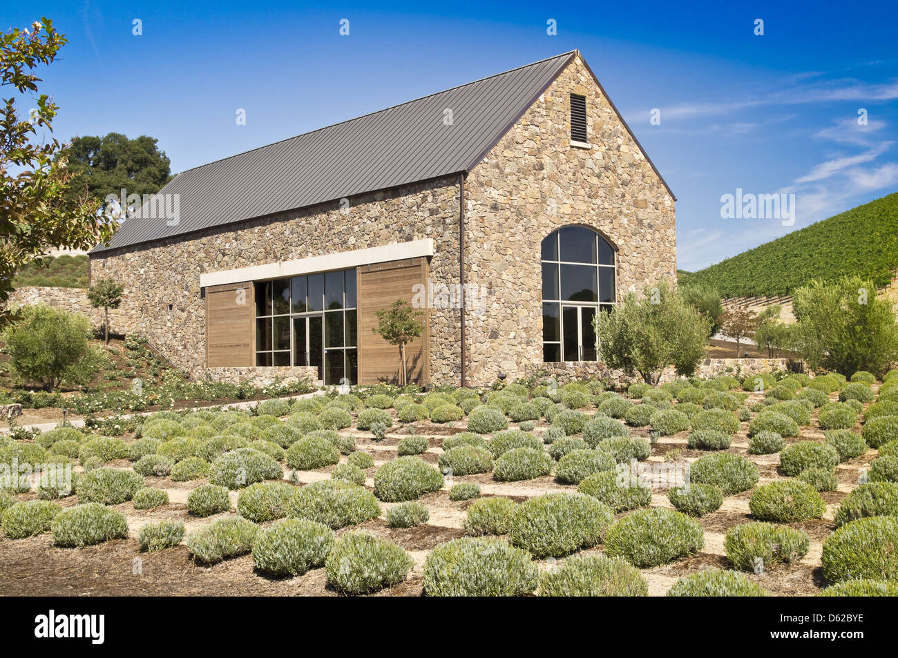 Bâtiment en pierre rustique Winery Banque D'Images