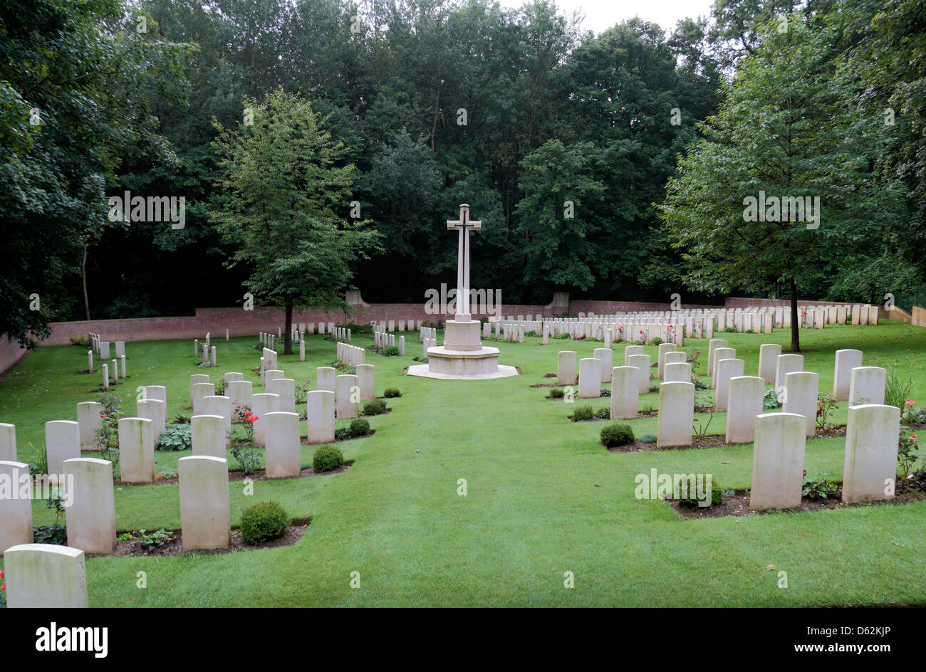 La CSGC'Aveluy Wood Cemetery, près de l'Aveluy, Somme, Picardie, France. Banque D'Images