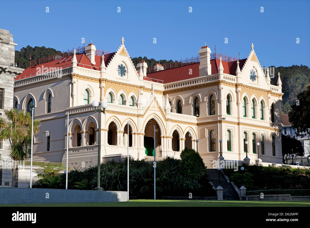 Anciens bâtiments du gouvernement dans la région de Wellington, Nouvelle-Zélande Banque D'Images