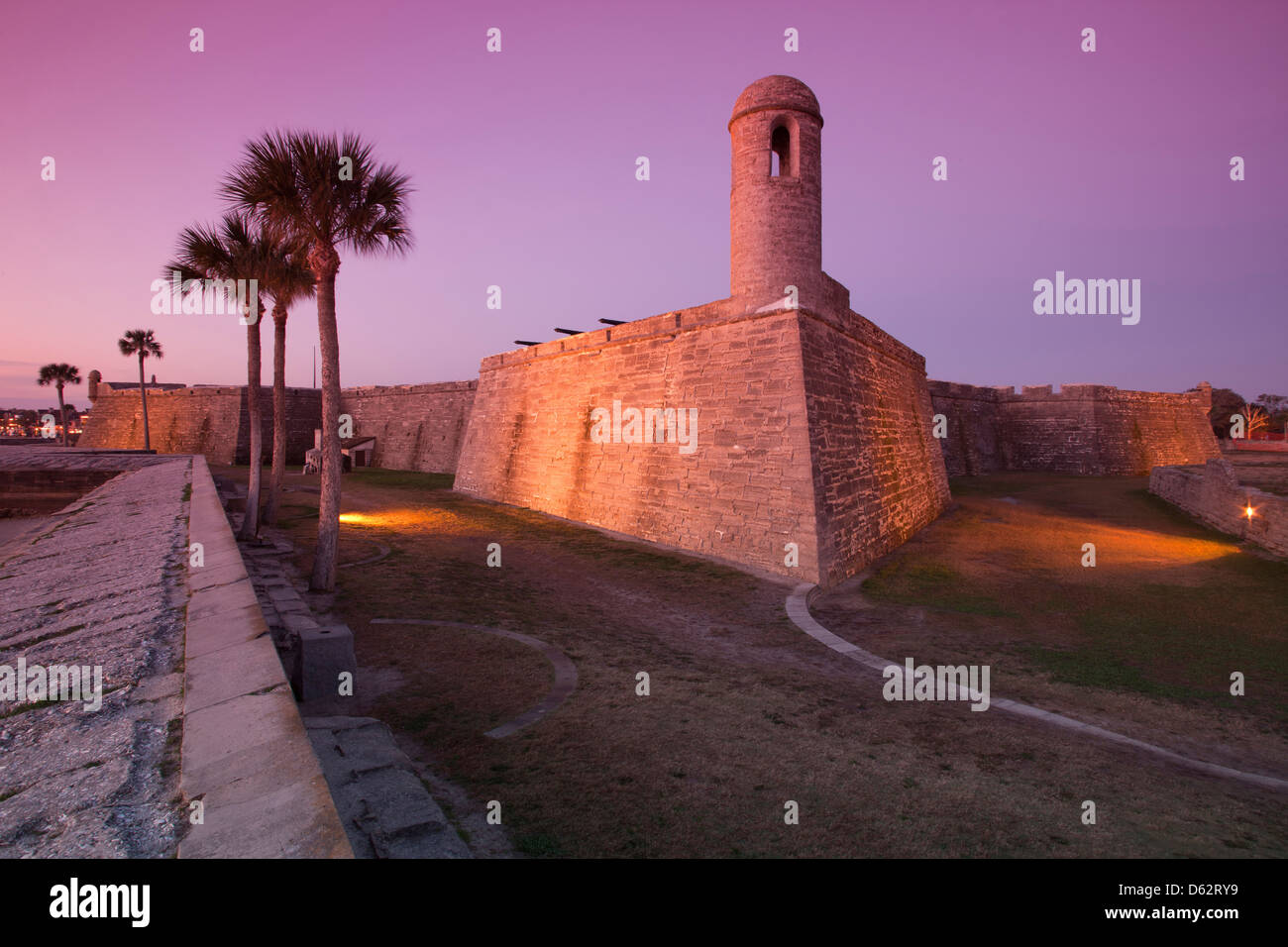 CASTILLO DE SAN MARCOS NATIONAL MONUMENT SAINT AUGUSTINE EN FLORIDE USA Banque D'Images