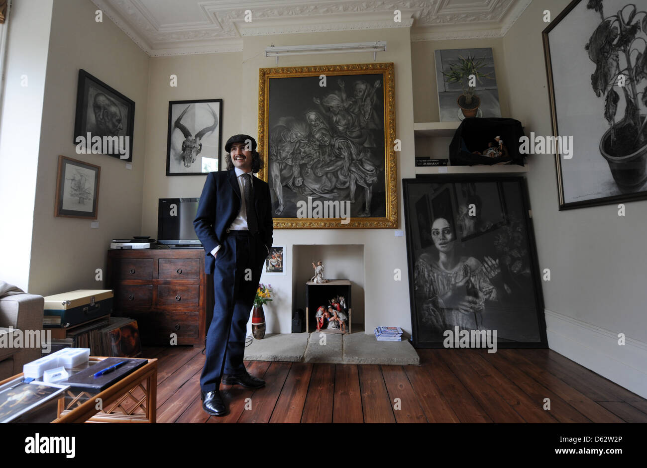 Artiste Danny Lyon parmi ses travaux sur show pour cette années ouvertes pour Brighton Festival 2012 Banque D'Images