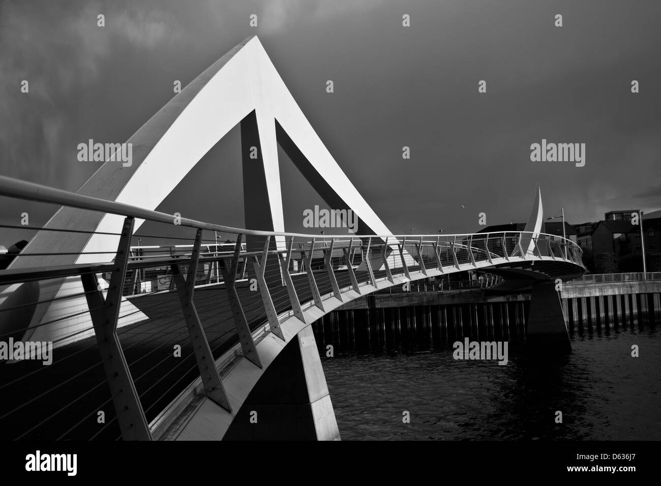 Squiggly Bridge à Glasgow Banque D'Images