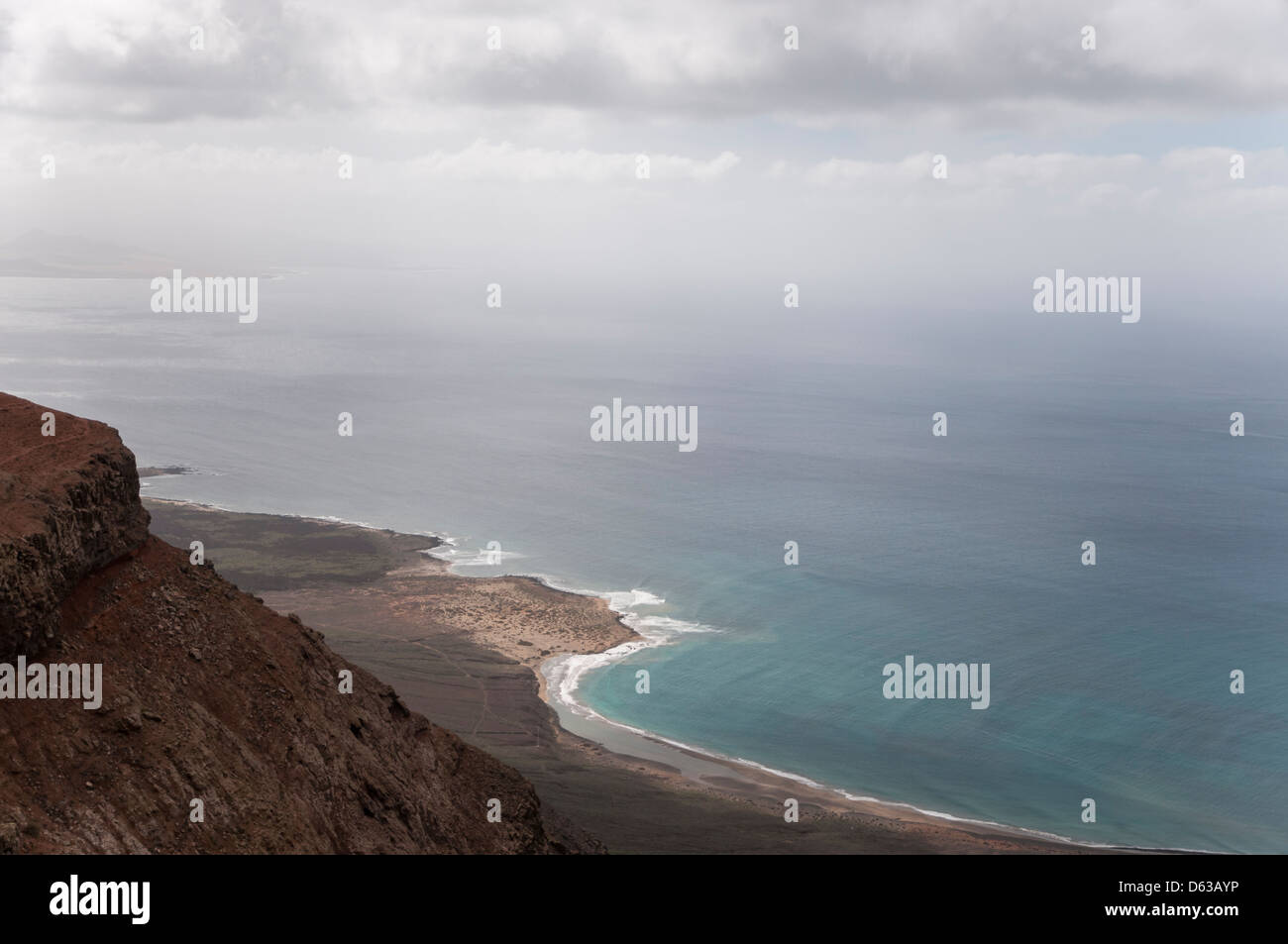 La Graciosa Island vu du point de vue de Lanzarote Banque D'Images