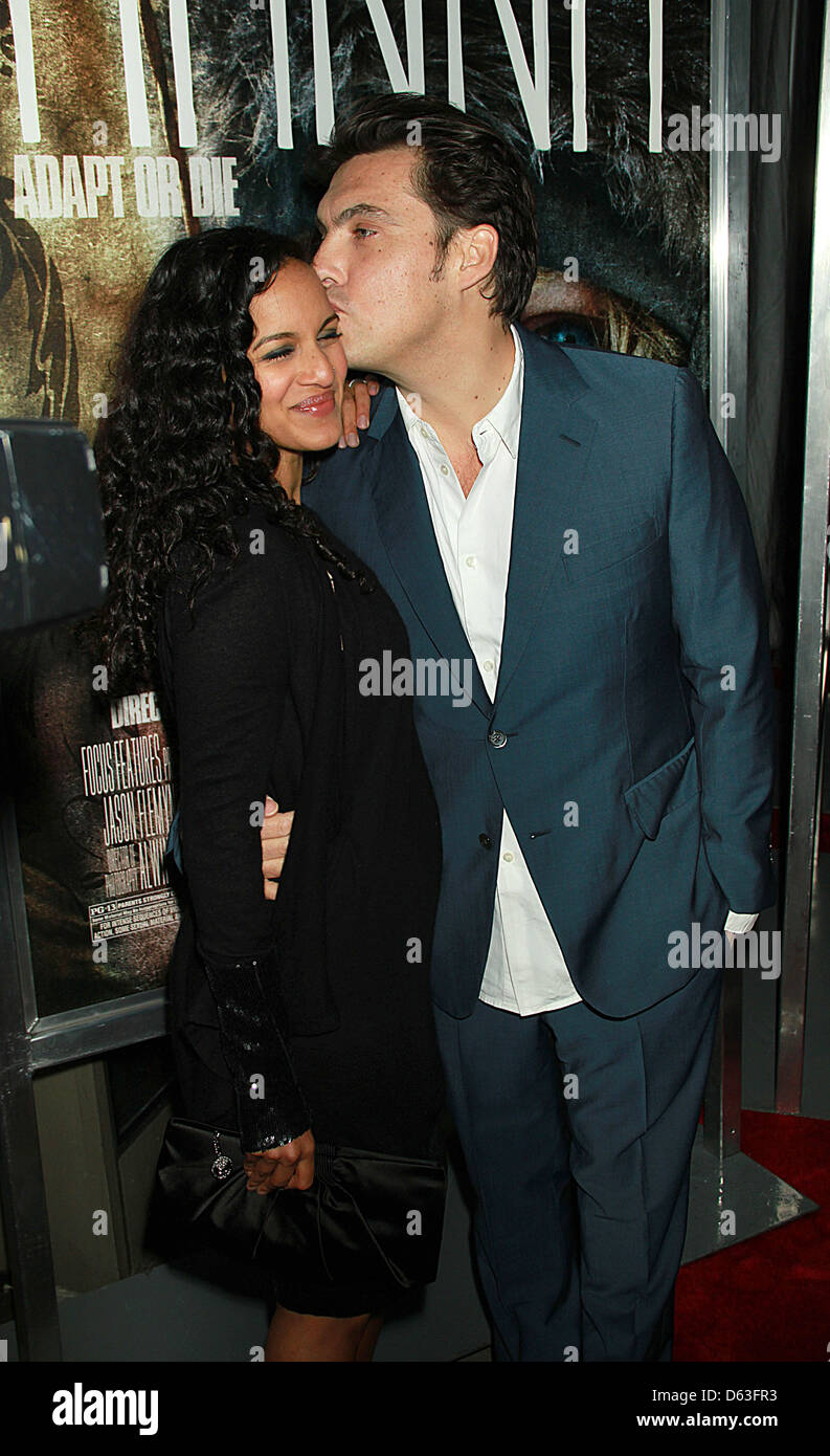 Anoushka Shanka, Joe Wright Directeur de la New York projection spéciale de 'Hanna' de l'Union Royal Chease Stadium New York City, USA Banque D'Images