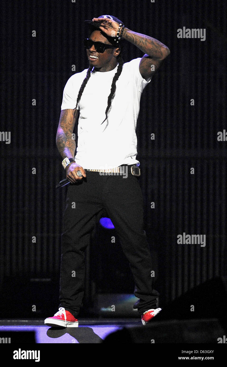 Lil Wayne effectue au cours de la 'I Am Music II ' tour à la Bank Atlantic Center. Sunrise, Floride - Obligatoire 05.04.11 Banque D'Images