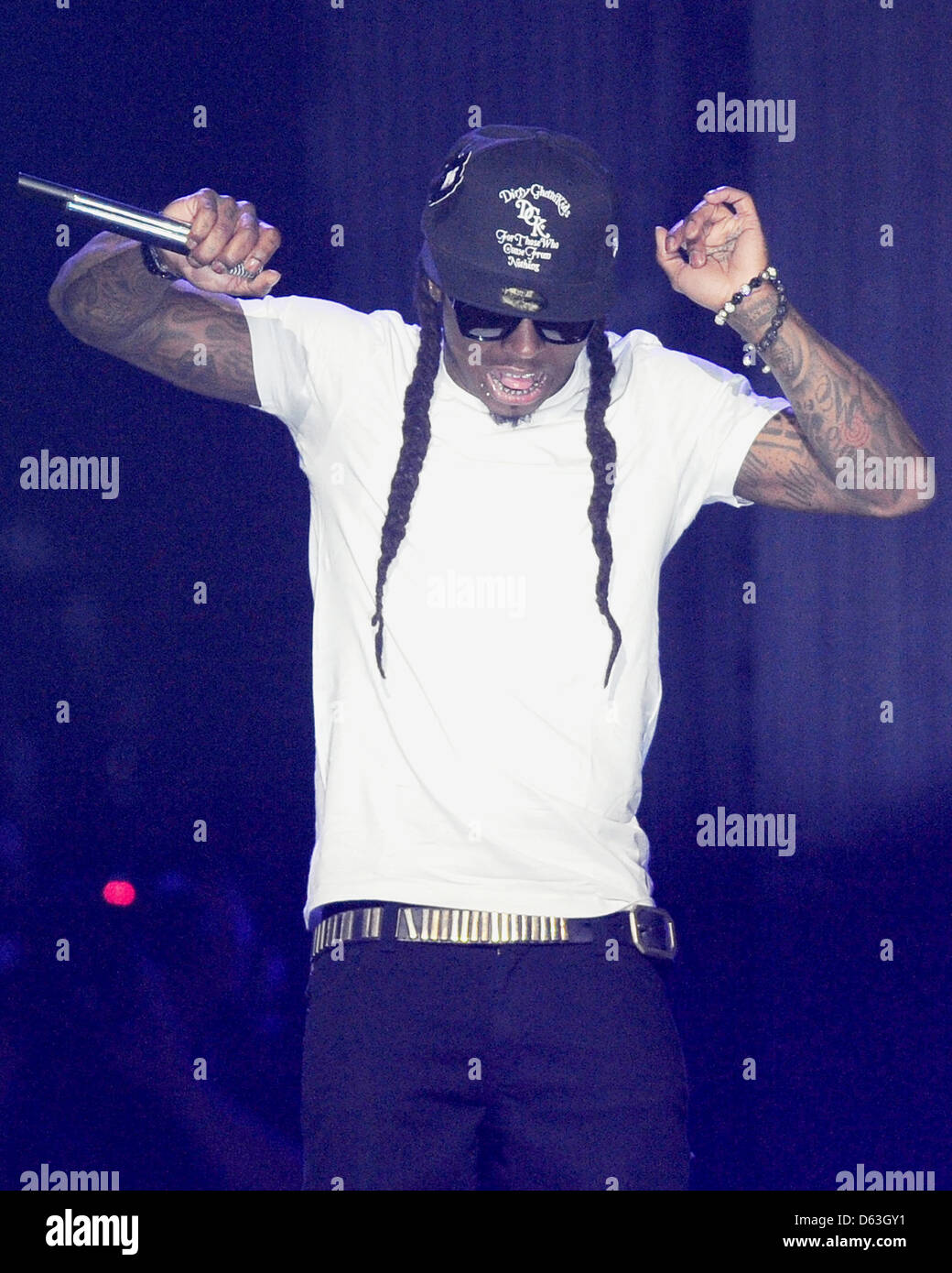 Lil Wayne effectue au cours de la 'I Am Music II ' tour à la Bank Atlantic Center. Sunrise, Floride - 05.04.11 Banque D'Images