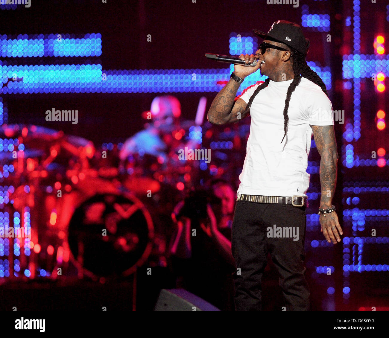Lil Wayne effectue au cours de la 'I Am Music II ' tour à la Bank Atlantic Center. Sunrise, Floride - 05.04.11 Banque D'Images