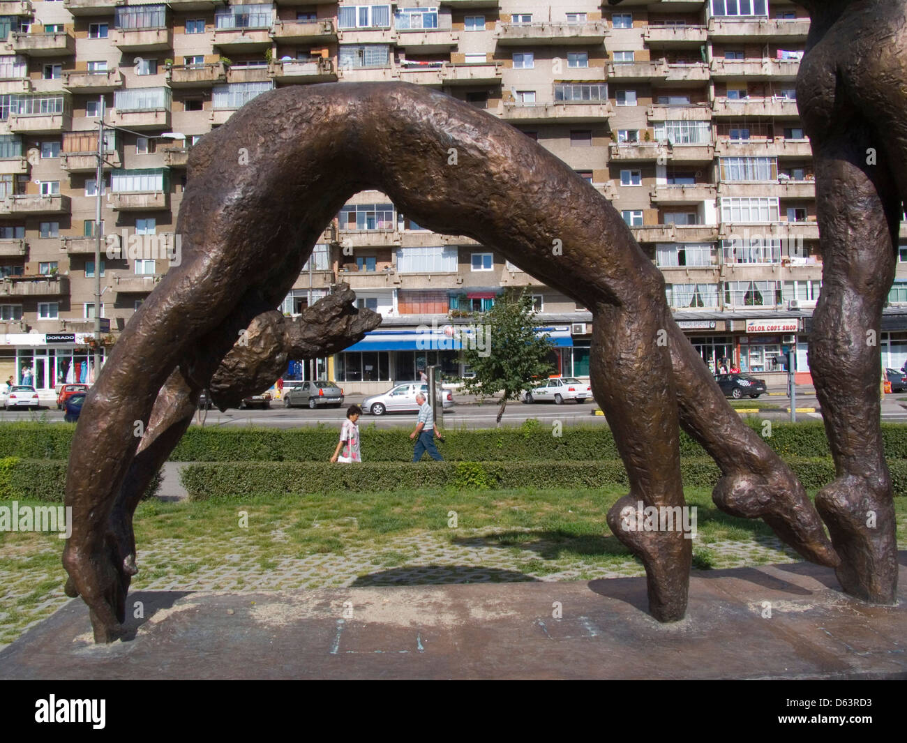 L'Europe, la Roumanie, la Transylvanie, deva, monument de la gymnastique Banque D'Images
