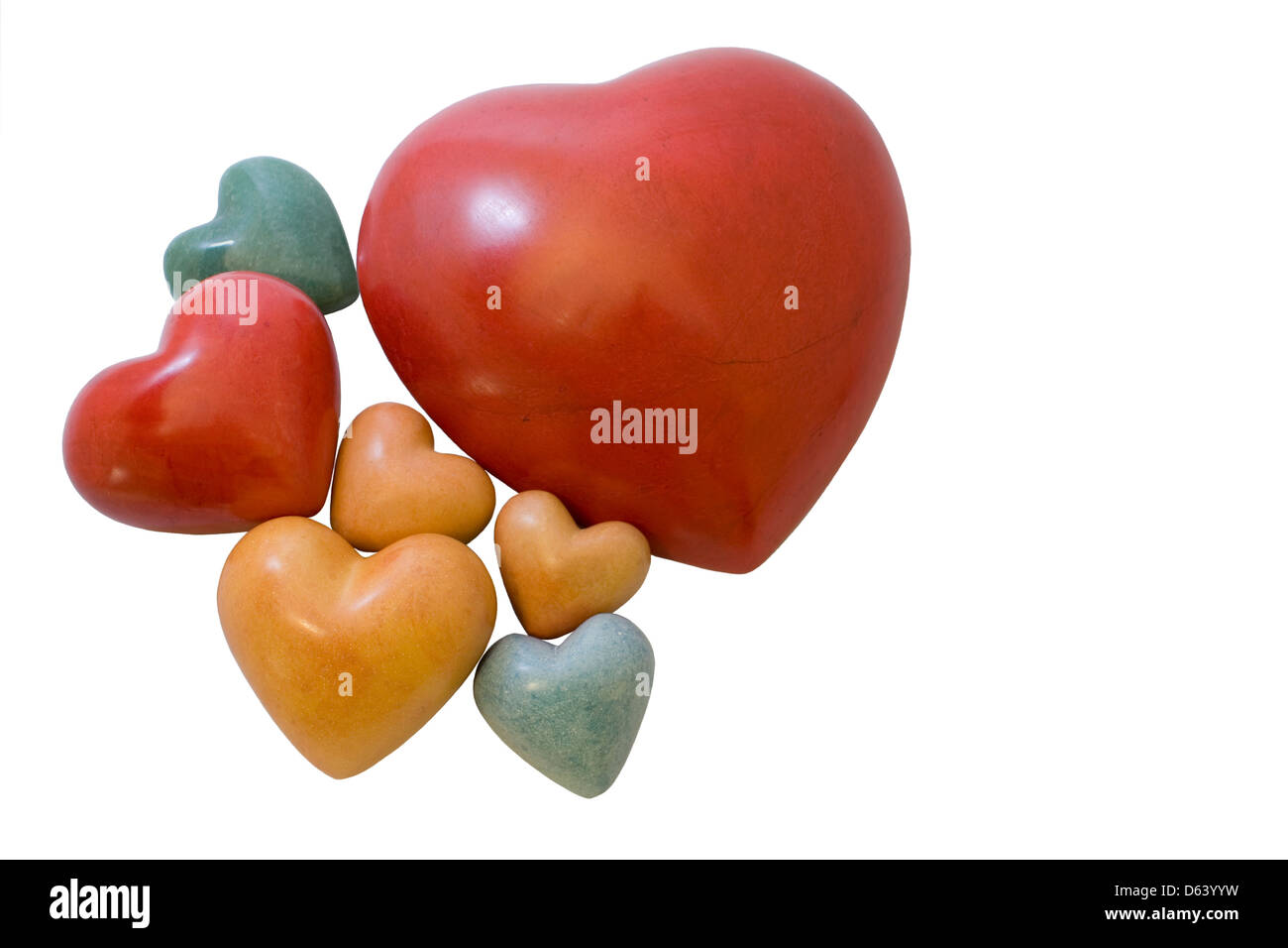 cœur par cœur Banque D'Images