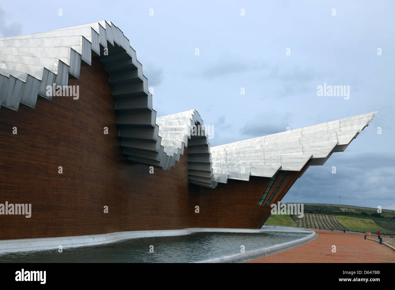Vignoble Ysios conçue par Santiago Calatrava Banque D'Images