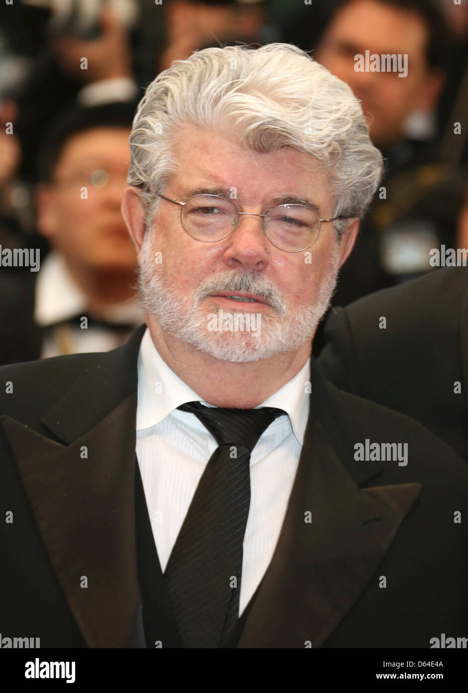 Réalisateur George Lucas arrive à la première de 'Cosmopolis' au cours de la 65e Festival de Cannes au Palais des Festivals de Cannes, France, le 25 mai 2012. Photo : Hubert Boesl Banque D'Images