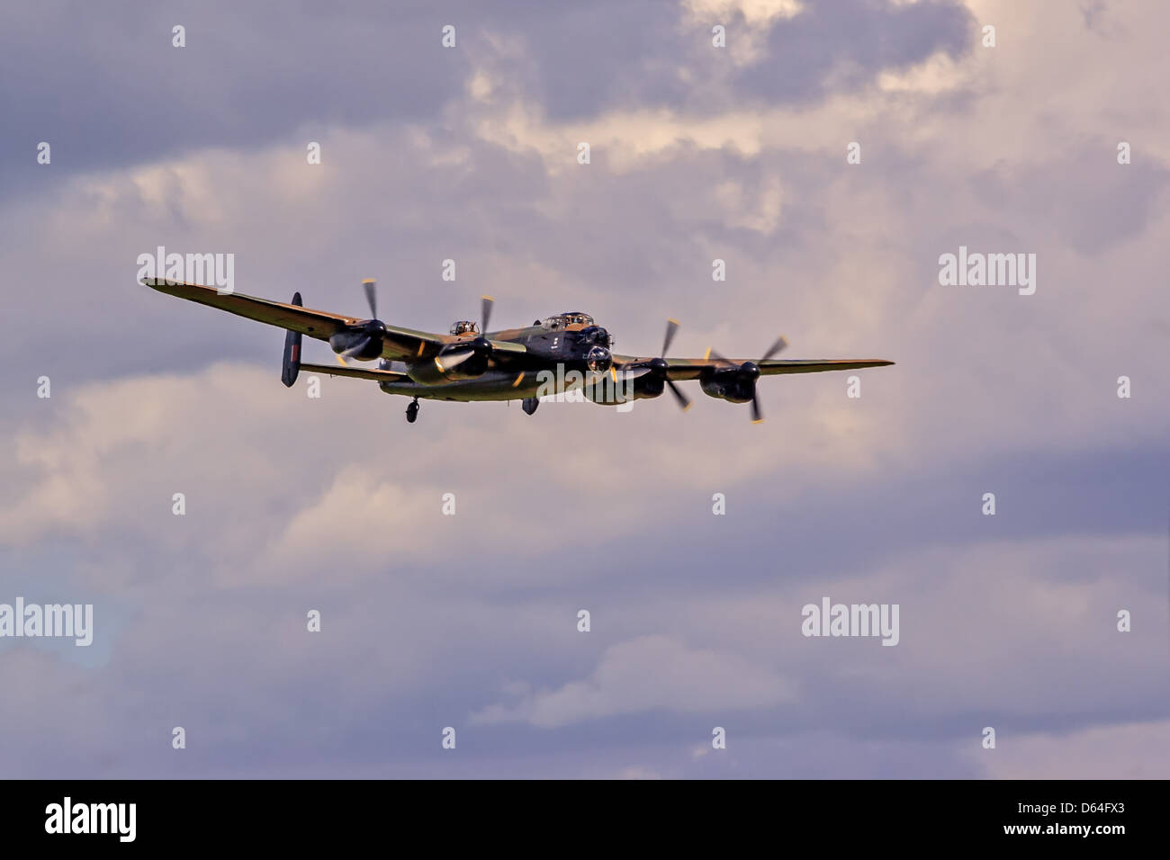 Avion Avro Lancaster Bomber Duxford UK Banque D'Images