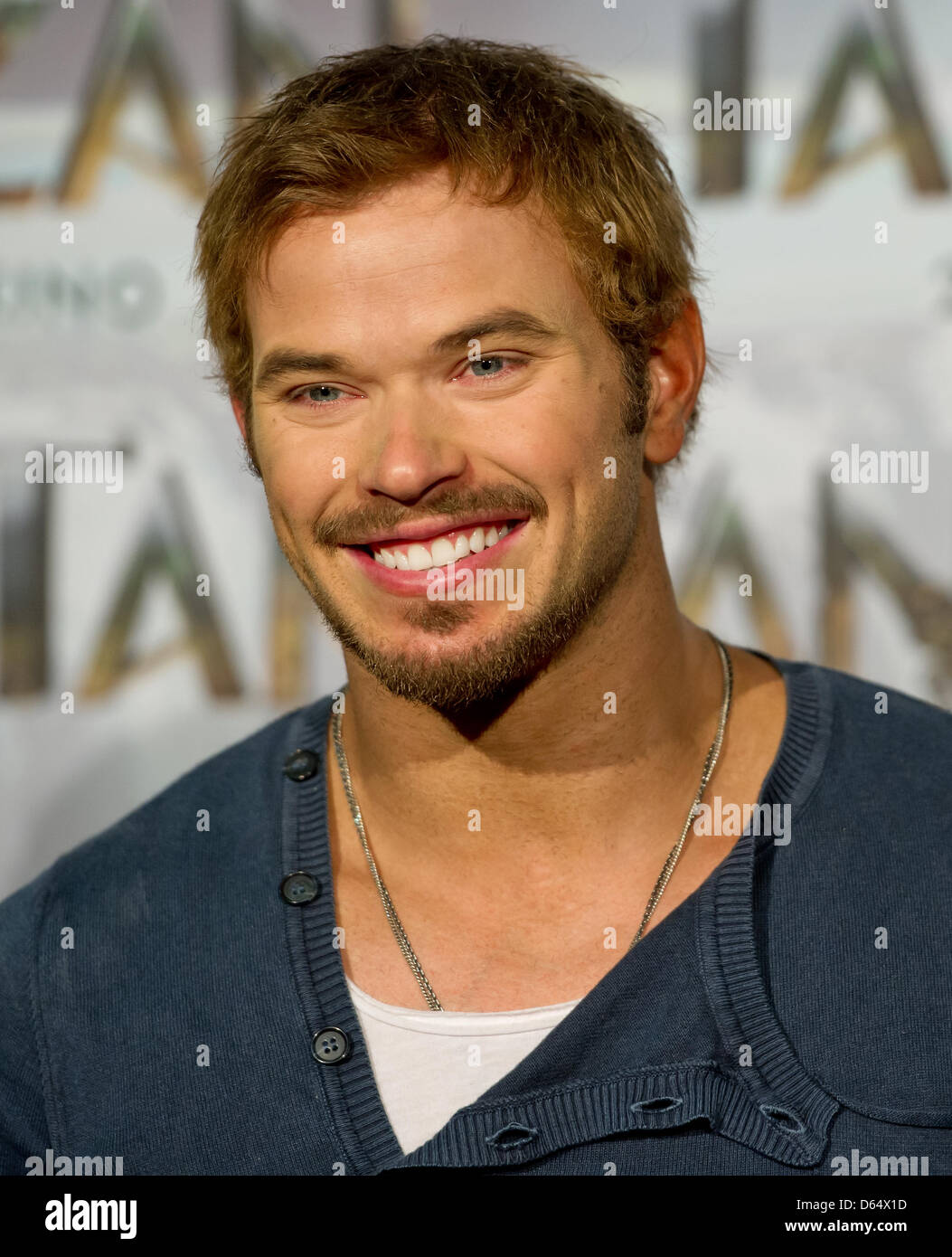 L'acteur américain Kellan Lutz (Tarzan) pose au cours d'une session de la presse sur le film "Tarzan" en studios de cinéma Bavaria à Munich, Allemagne, 05 juin 2012. Constantin Film Produktion est de redonner vie à une 'Tarzan' exactement 100 ans après sa création. Photo : SVEN HOPPE Banque D'Images