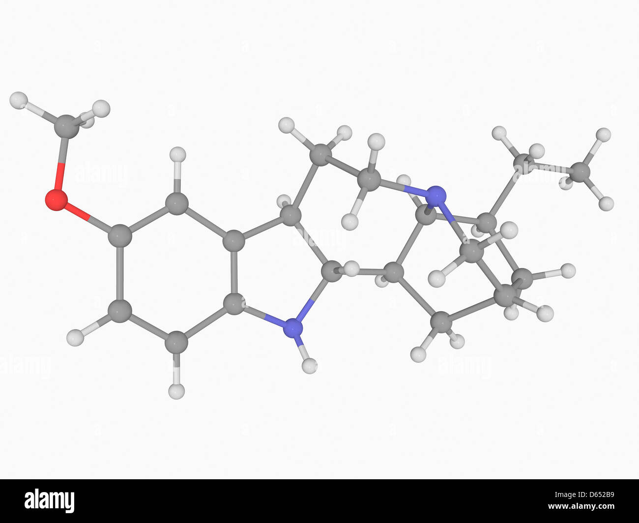 L'ibogaïne molécule pharmaceutique Banque D'Images