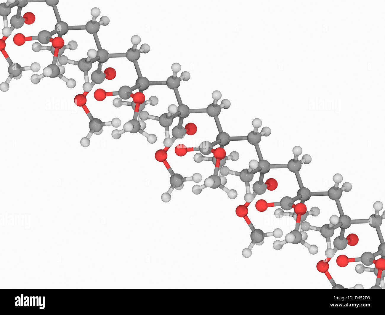 Molécule polyméthacrylate de méthyle Banque D'Images