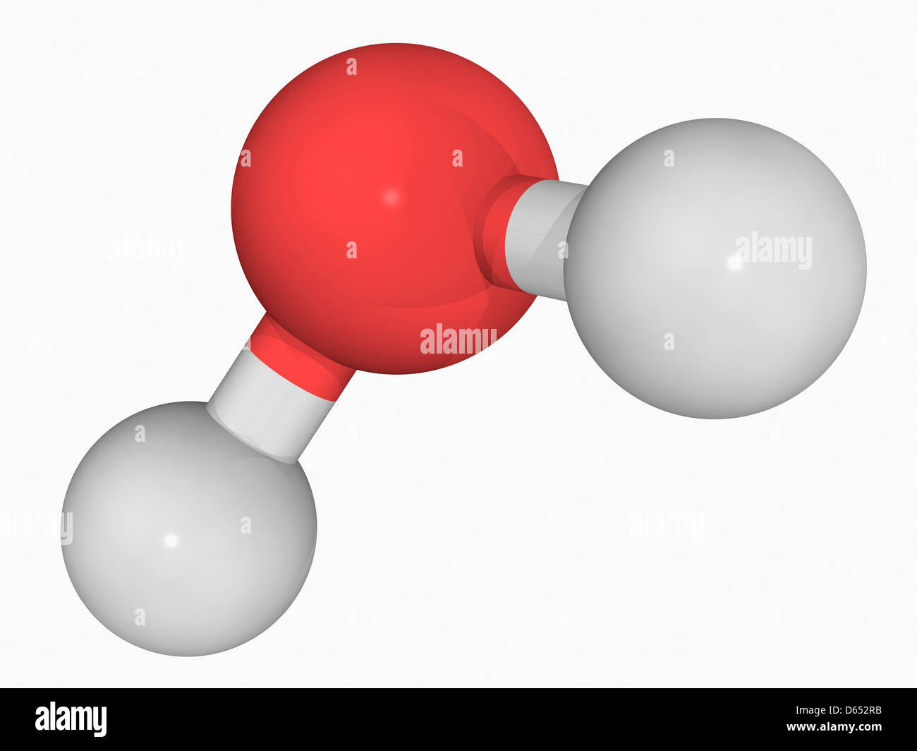 Molécule d’eau Banque D'Images