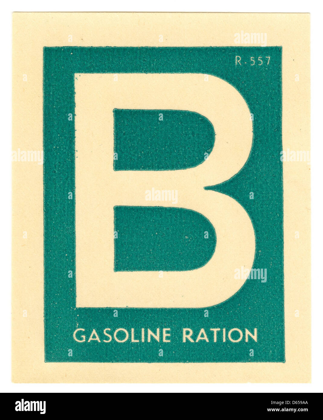 WW 2 carte de ration, 1942 Banque D'Images